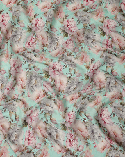 Green Viscose Cotton Fabric 110cm – Buy Online