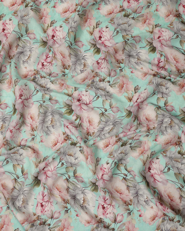Green Viscose Cotton Fabric 110cm – Buy Online