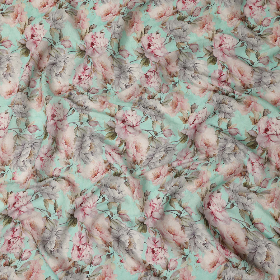Green Viscose Cotton Fabric 110cm – Buy Online