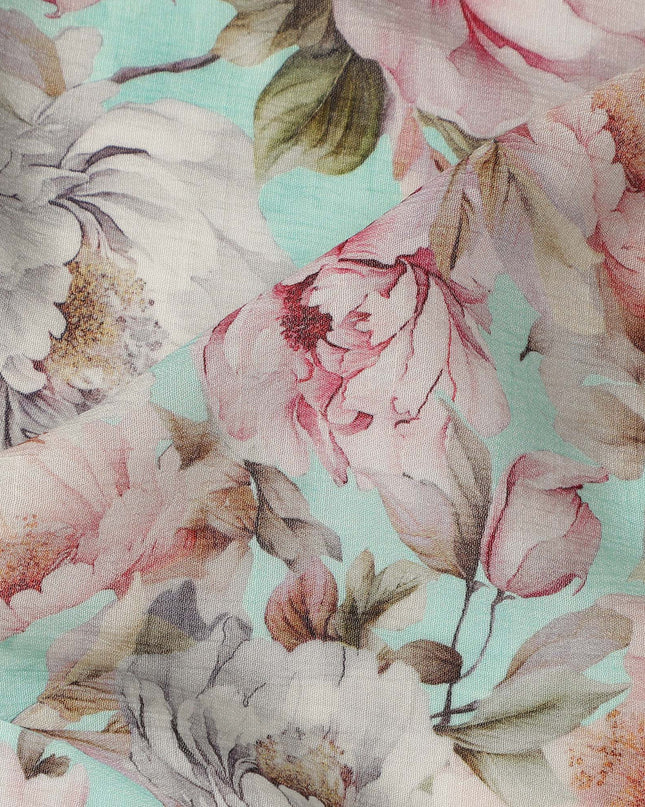 Green Viscose Cotton Fabric 110cm – Buy Online