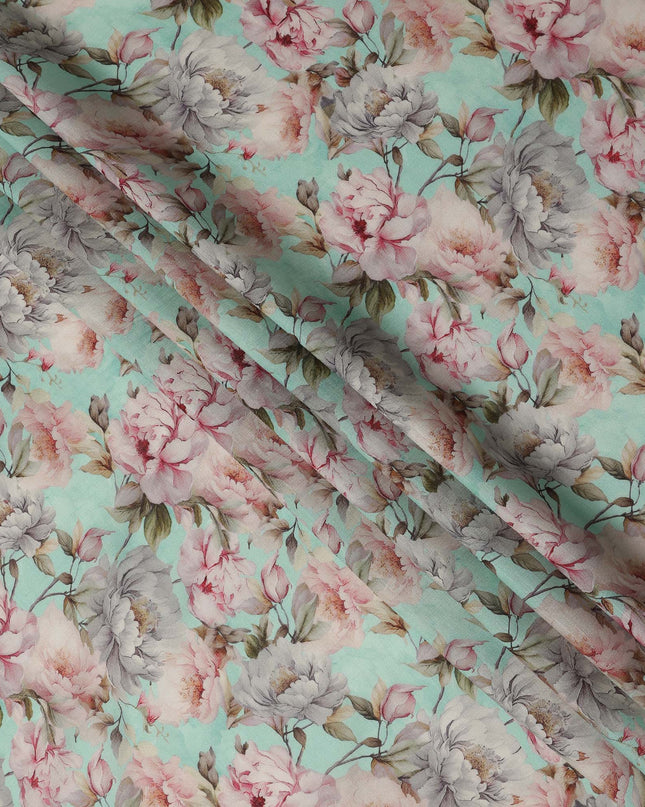 Green Viscose Cotton Fabric 110cm – Buy Online