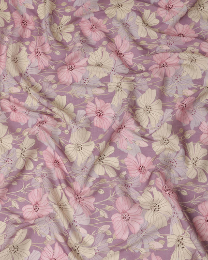 Purple Viscose Crepe Fabric 110cm – Buy Online