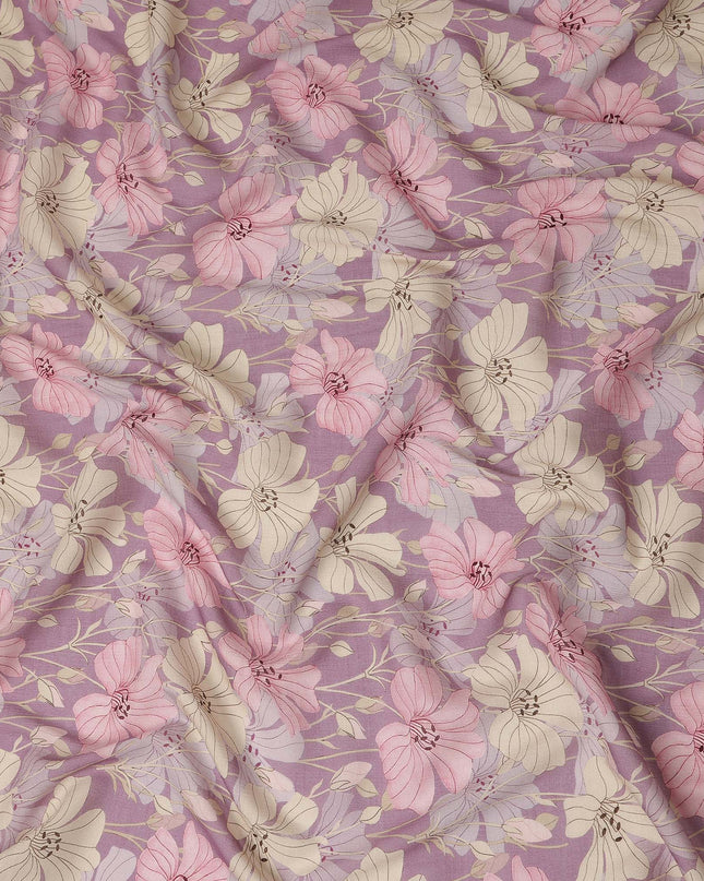 Purple Viscose Crepe Fabric 110cm – Buy Online