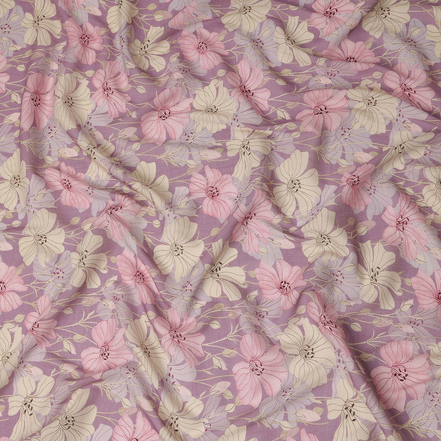 Purple Viscose Crepe Fabric 110cm – Buy Online