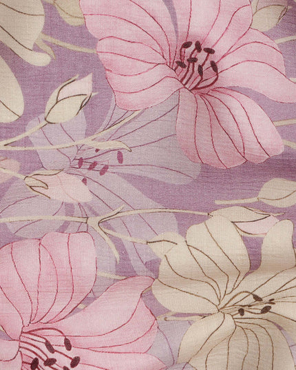 Purple Viscose Crepe Fabric 110cm – Buy Online