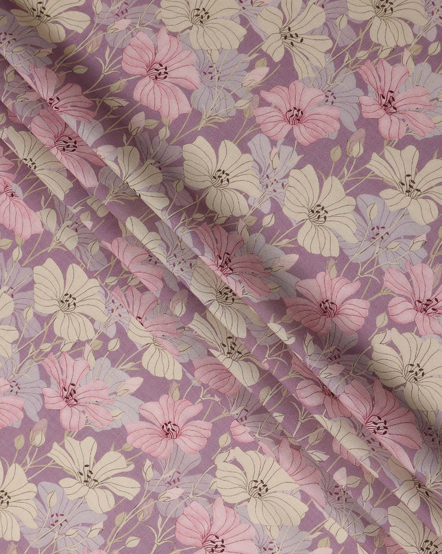 Purple Viscose Crepe Fabric 110cm – Buy Online