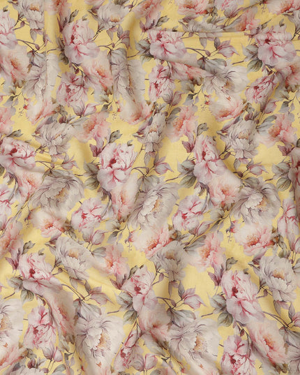 Yellow Viscose Crepe Fabric 110cm – Buy Online