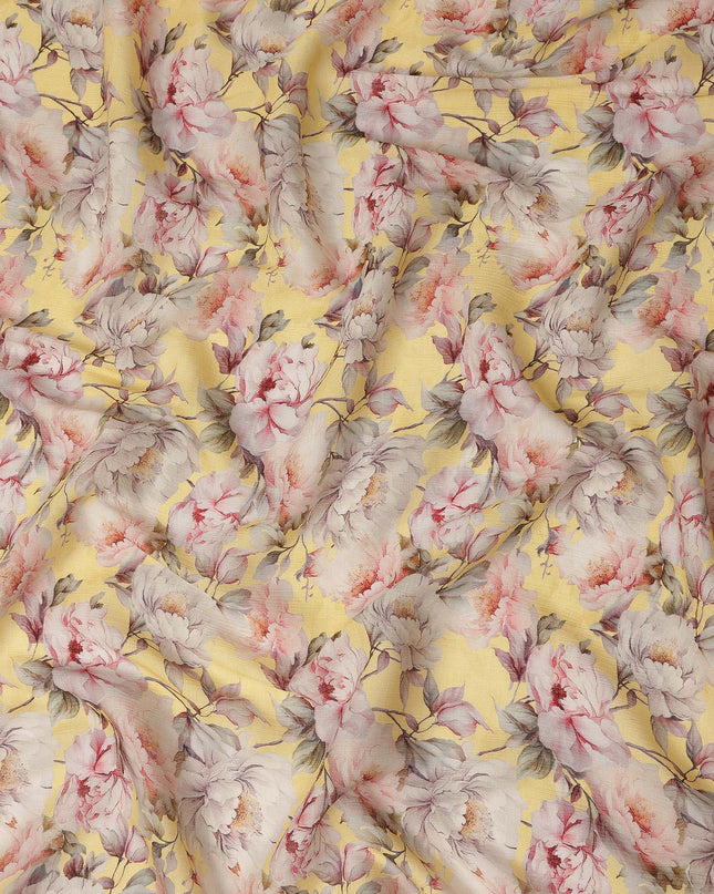 Yellow Viscose Crepe Fabric 110cm – Buy Online