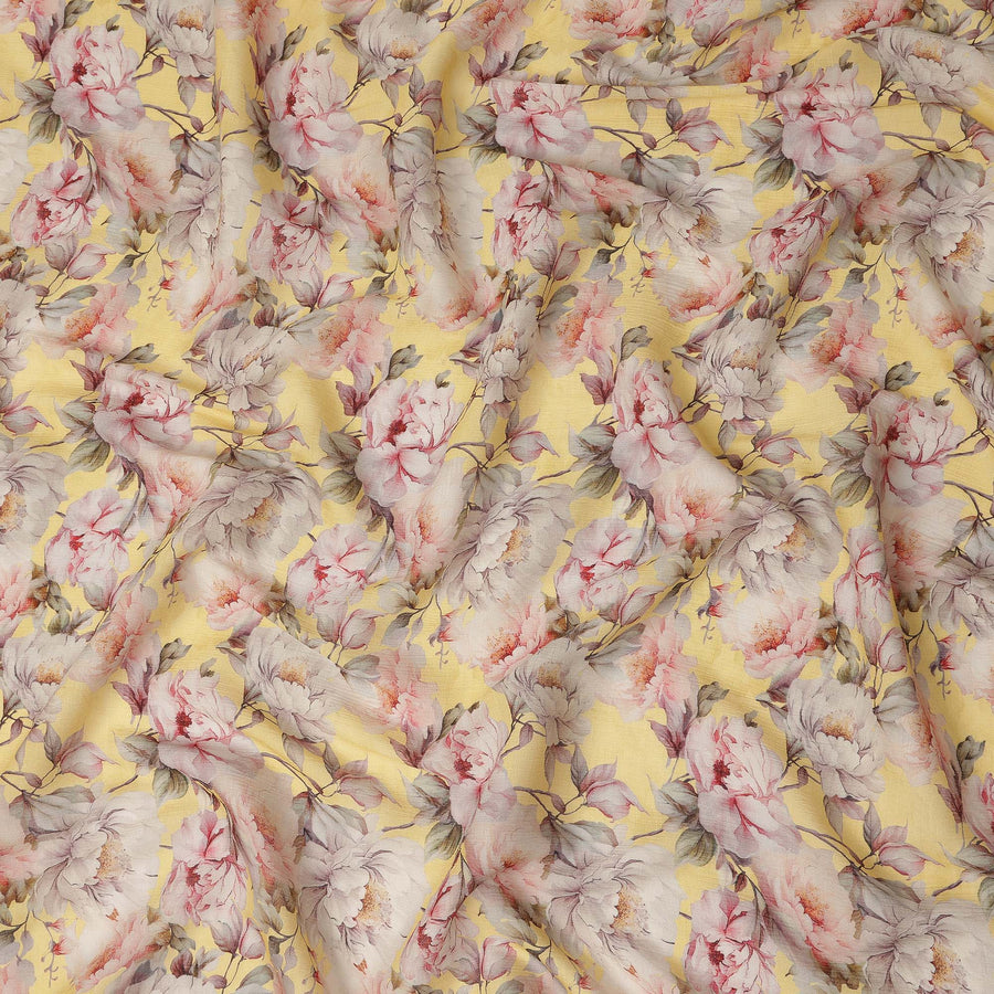 Yellow Viscose Crepe Fabric 110cm – Buy Online