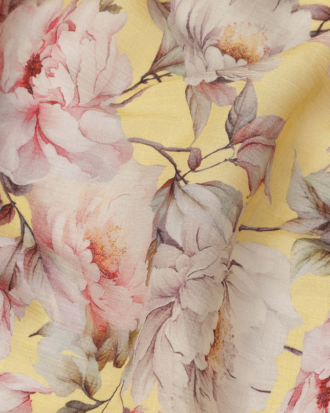 Yellow Viscose Crepe Fabric 110cm – Buy Online