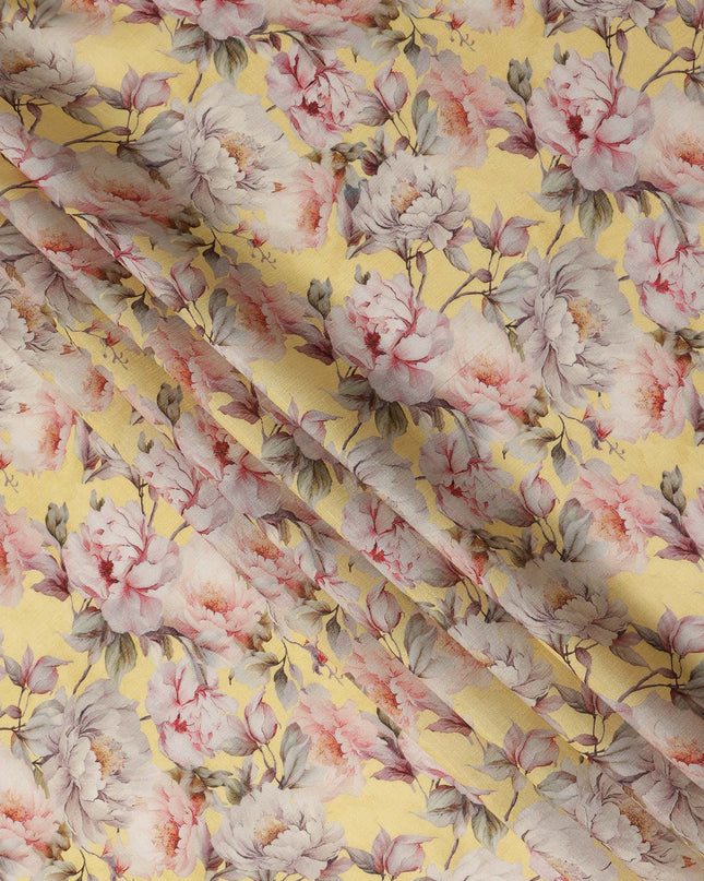 Yellow Viscose Crepe Fabric 110cm – Buy Online
