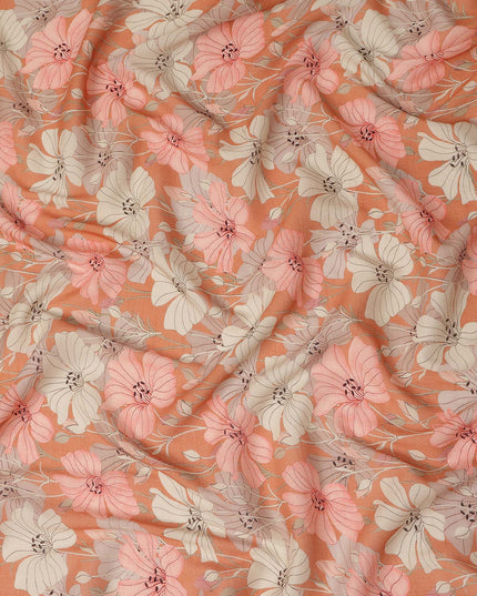 Orange Viscose Crepe Fabric 110cm – Buy Online