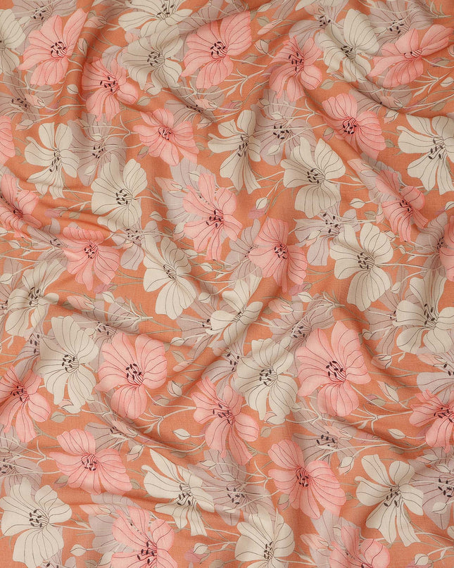 Orange Viscose Crepe Fabric 110cm – Buy Online