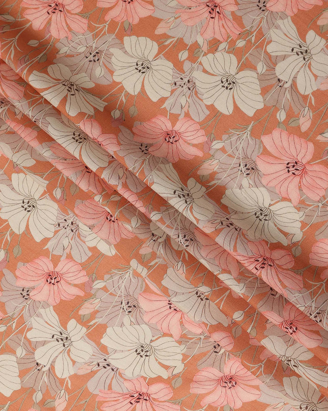 Orange Viscose Crepe Fabric 110cm – Buy Online