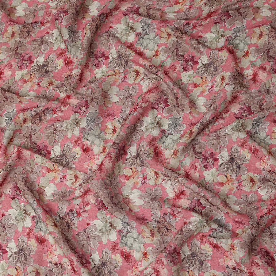 Pink Viscose Crepe Fabric 110cm – Buy Online