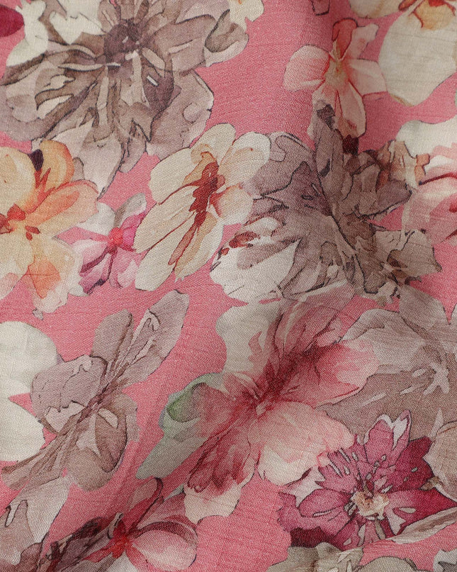 Pink Viscose Crepe Fabric 110cm – Buy Online