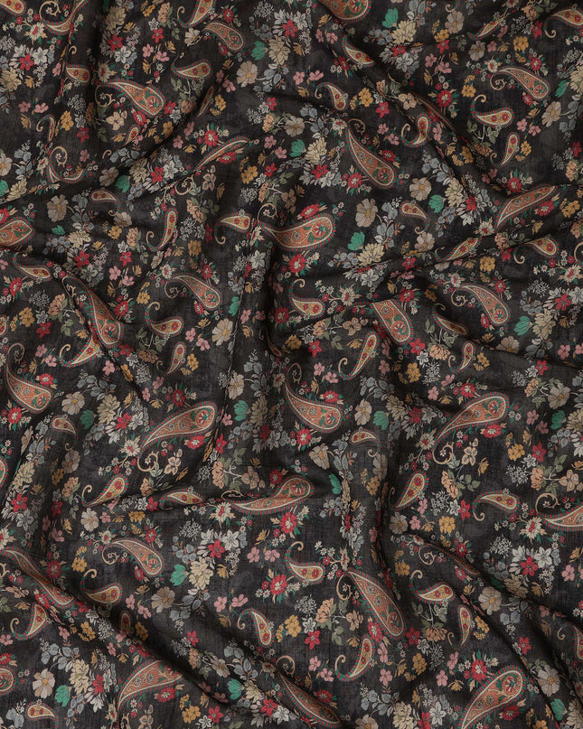Black Viscose Crepe Fabric 110cm – Buy Online