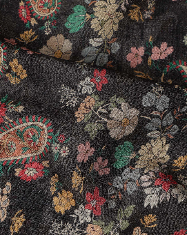 Black Viscose Crepe Fabric 110cm – Buy Online