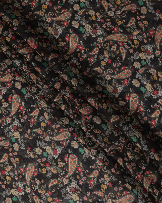 Black Viscose Crepe Fabric 110cm – Buy Online