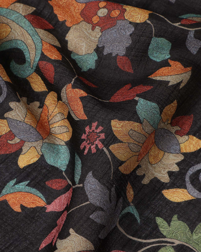 Black Viscose Crepe Fabric 110cm – Buy Online