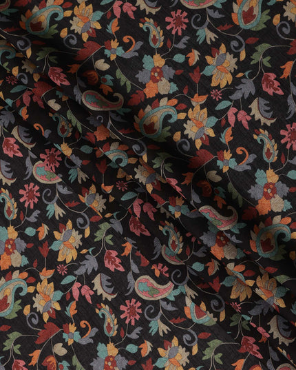 Black Viscose Crepe Fabric 110cm – Buy Online