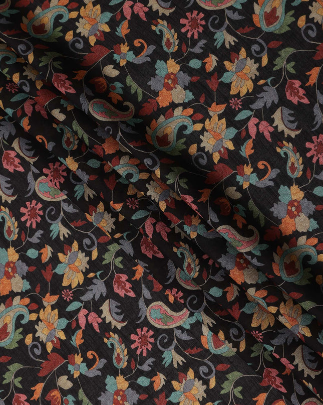 Black Viscose Crepe Fabric 110cm – Buy Online