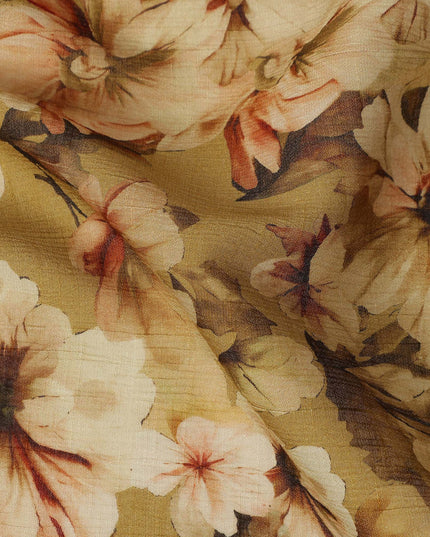 Yellow Viscose Cotton Fabric 110cm – Buy Online