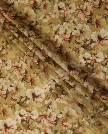 Yellow Viscose Cotton Fabric 110cm – Buy Online