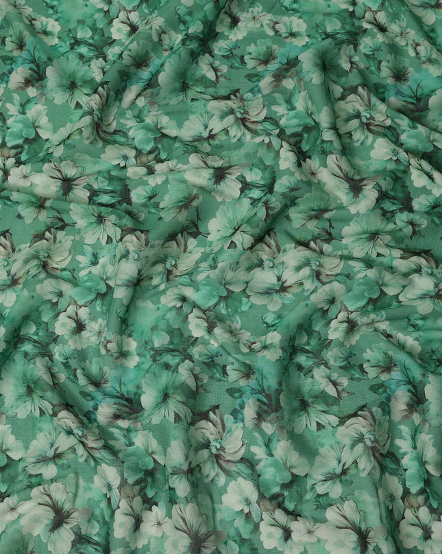 Green Viscose Cotton Fabric 110cm – Buy Online