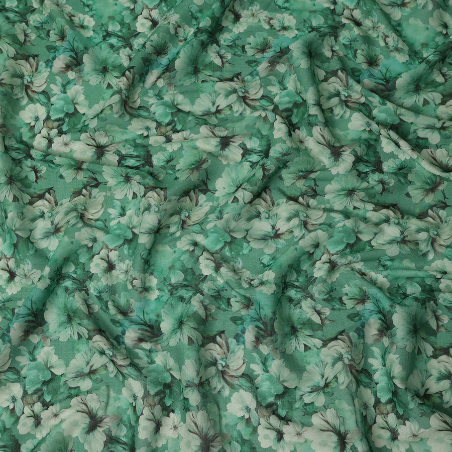 Green Viscose Cotton Fabric 110cm – Buy Online