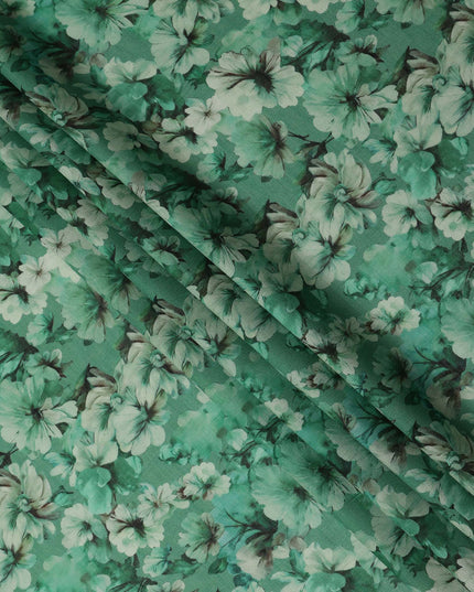 Green Viscose Cotton Fabric 110cm – Buy Online