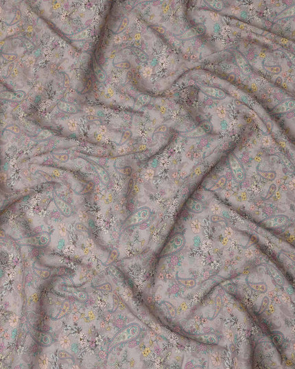 Grey Viscose Cotton Fabric 110cm – Buy Online
