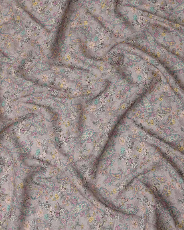 Grey Viscose Cotton Fabric 110cm – Buy Online