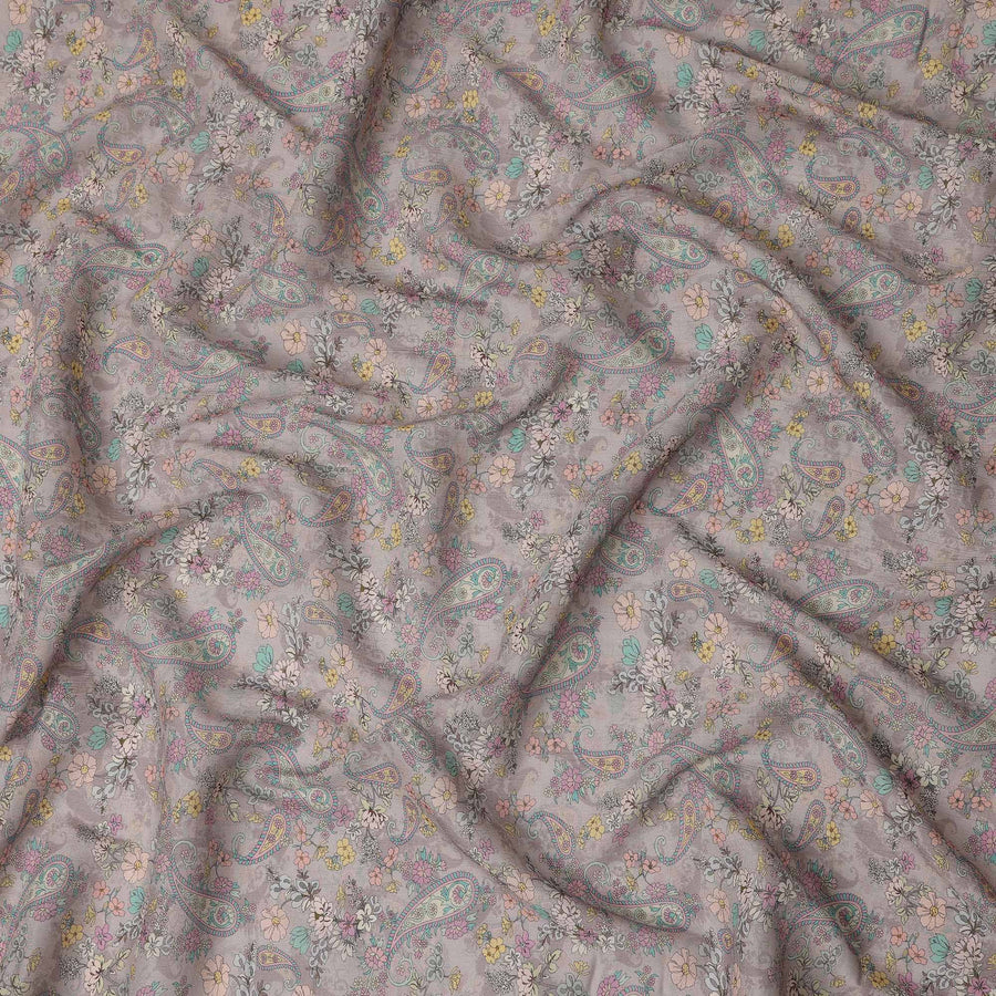 Grey Viscose Cotton Fabric 110cm – Buy Online