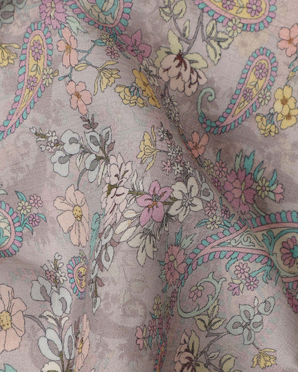 Grey Viscose Cotton Fabric 110cm – Buy Online