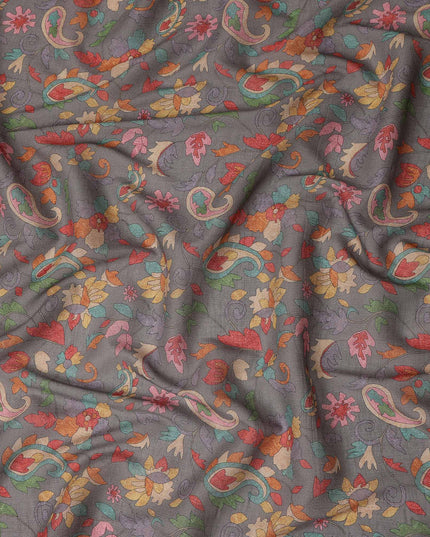 Grey Viscose Crepe Fabric 110cm – Buy Online