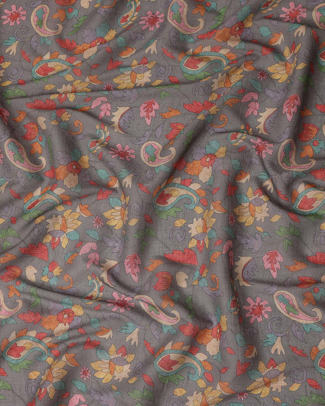 Grey Viscose Crepe Fabric 110cm – Buy Online