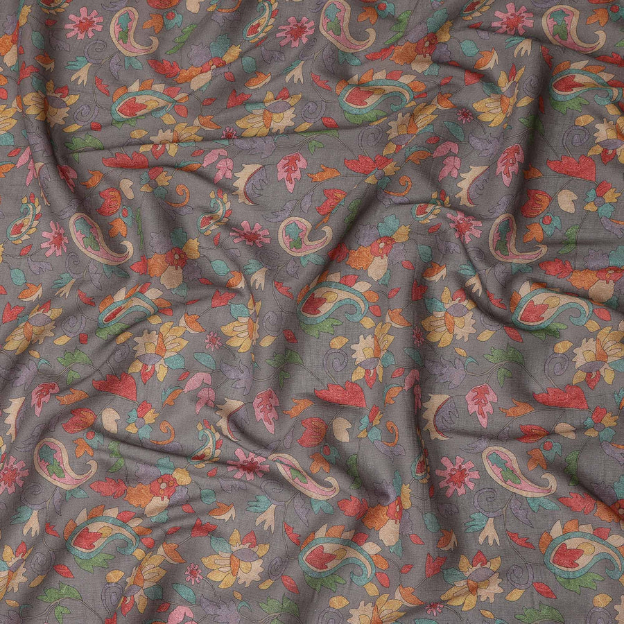 Grey Viscose Crepe Fabric 110cm – Buy Online
