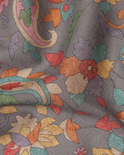Grey Viscose Crepe Fabric 110cm – Buy Online