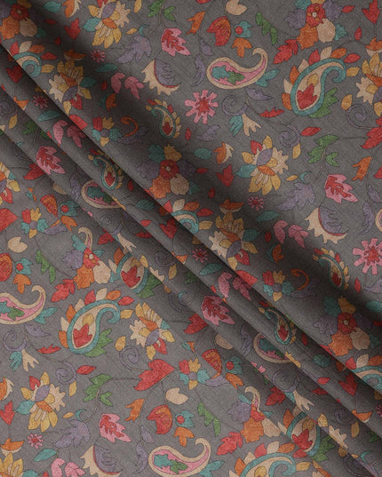 Grey Viscose Crepe Fabric 110cm – Buy Online