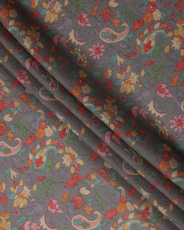 Grey Viscose Crepe Fabric 110cm – Buy Online