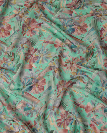 Green Viscose Crepe Fabric 110cm – Buy Online