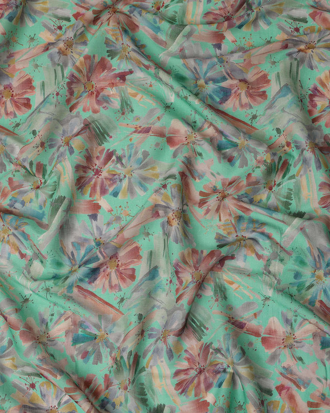 Green Viscose Crepe Fabric 110cm – Buy Online