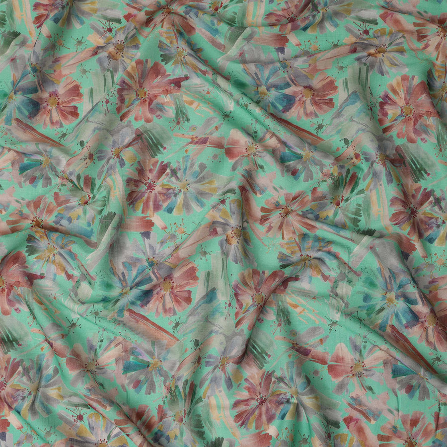 Green Viscose Crepe Fabric 110cm – Buy Online