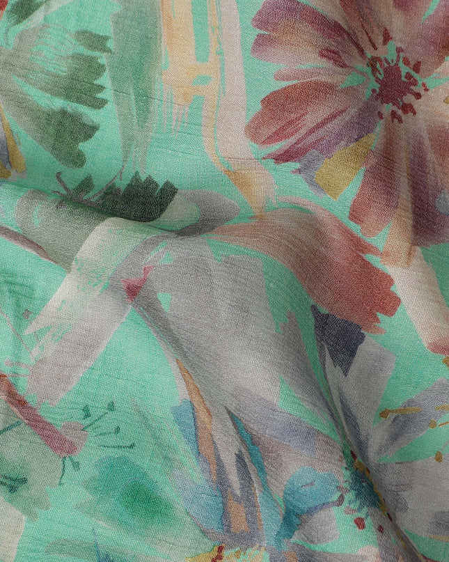 Green Viscose Crepe Fabric 110cm – Buy Online
