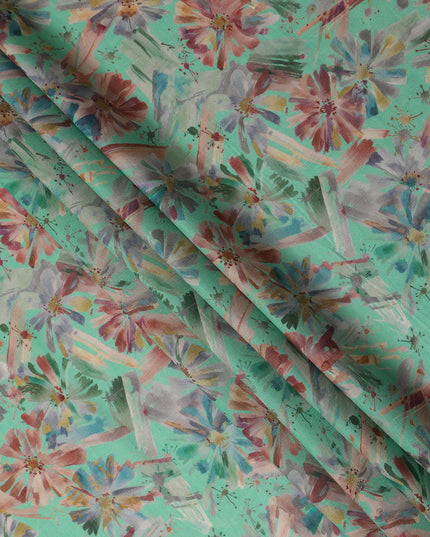 Green Viscose Crepe Fabric 110cm – Buy Online
