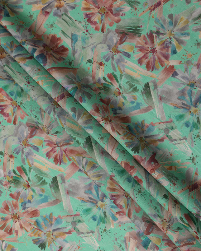 Green Viscose Crepe Fabric 110cm – Buy Online