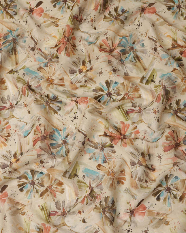 Multicolor Viscose Crepe Fabric 110cm – Buy Online