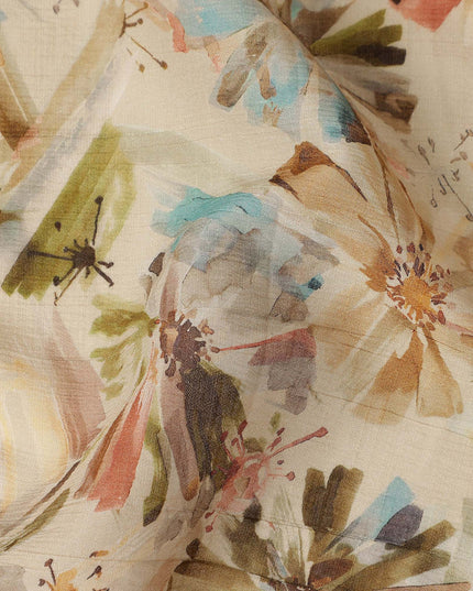 Multicolor Viscose Crepe Fabric 110cm – Buy Online