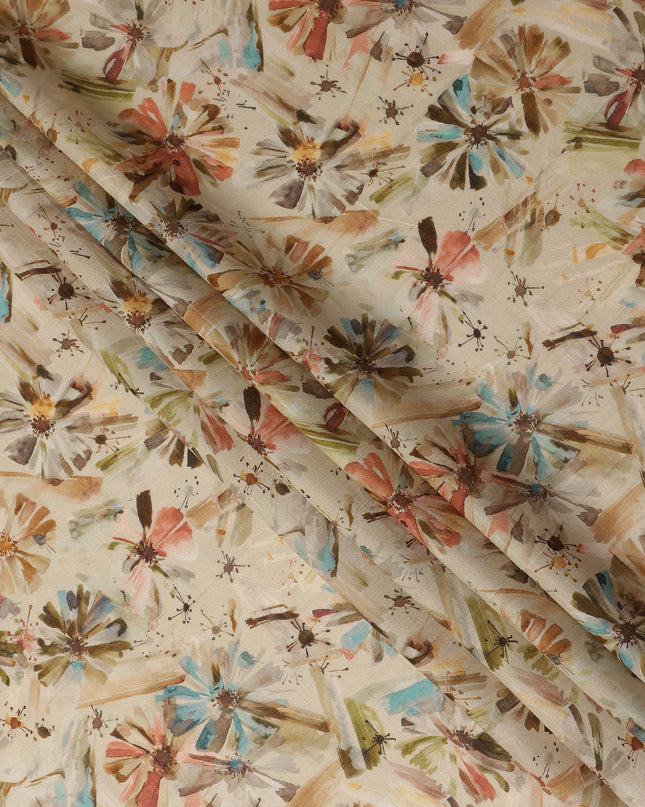 Multicolor Viscose Crepe Fabric 110cm – Buy Online